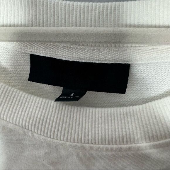 black scale religious holiday crew in white size small - Picture 4 of 7